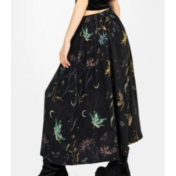Disturbia Rosanella Floral Print Midi Skirt Women Size US 16 NWT Goth - Picture 2 of 14